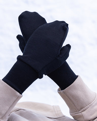 CHILDREN'S MERINO WOOL MITTENS