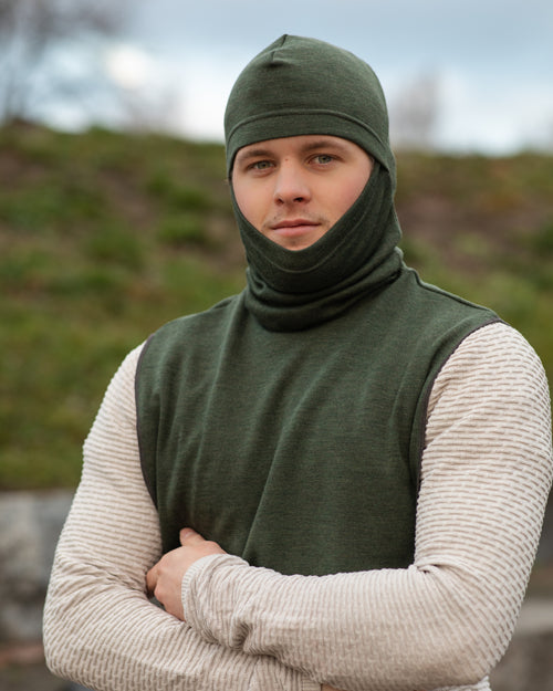 2ND QUALITY - MERINO WOOL NECKWEAR/BALACLAVA, NINJAKO