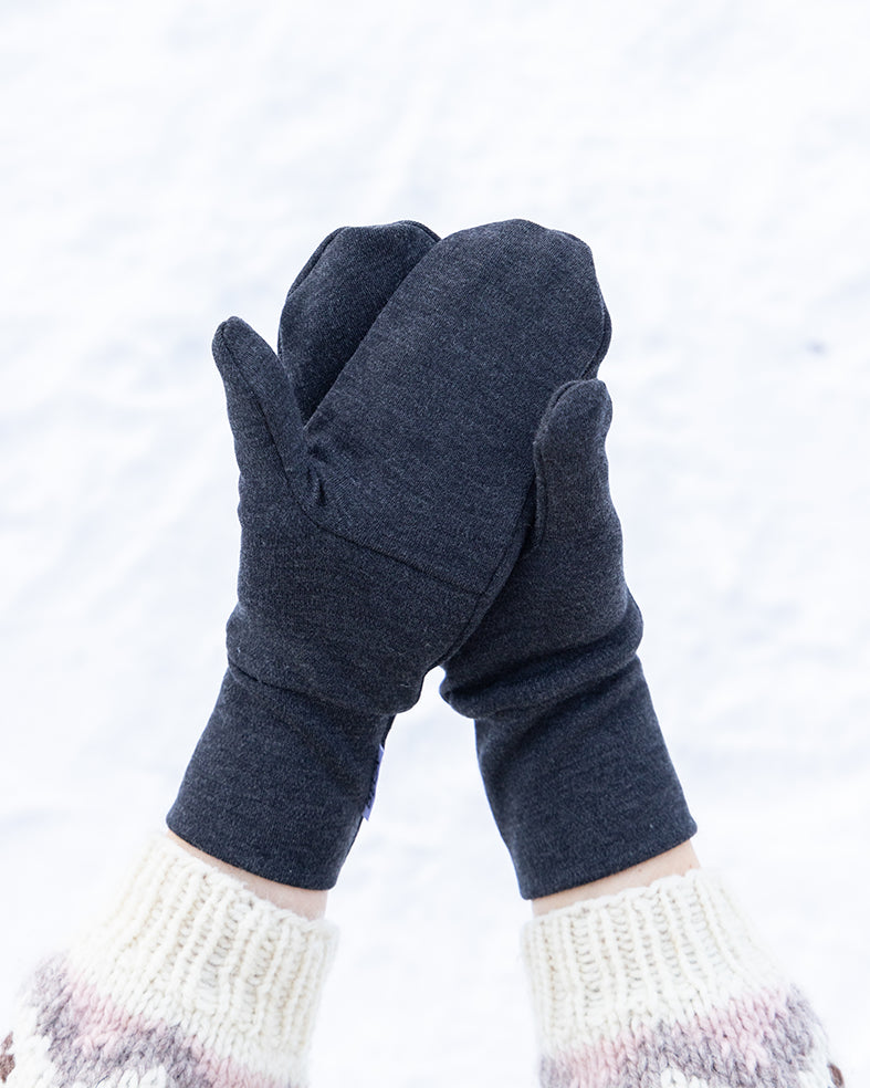 Merinovillalapaset aikuisille tummanharmaana – täydelliset alulapasina