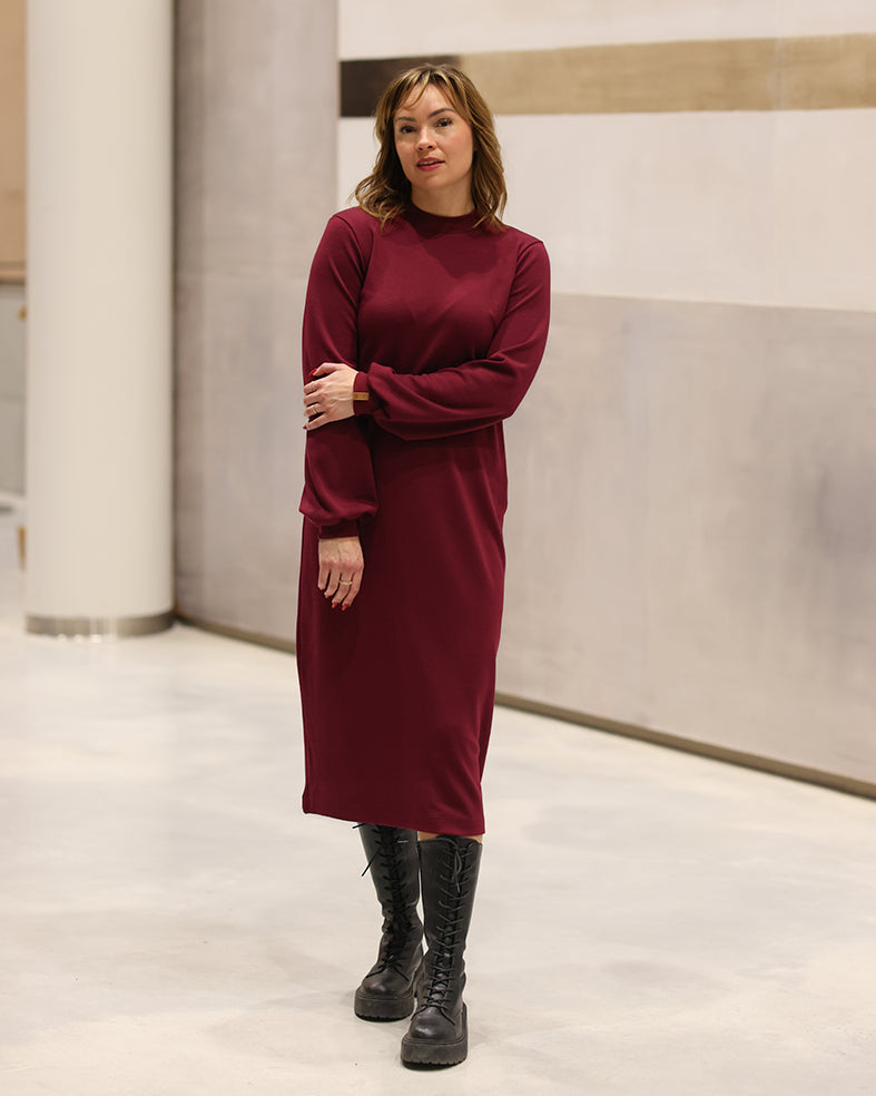 ELEGANSSI - MERINO DRESS WINE