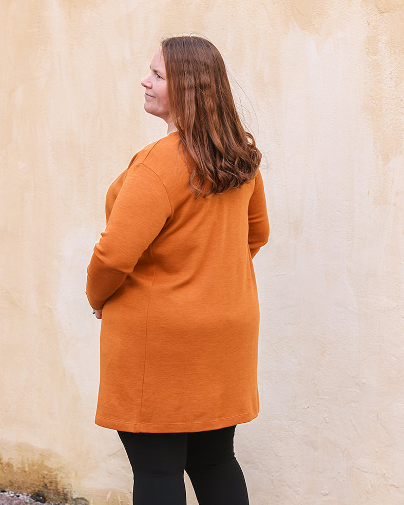 LEMPI - MERINO CARDIGAN, BLACK