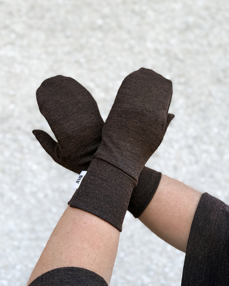 ADULTS MERINO WOOL MITTENS