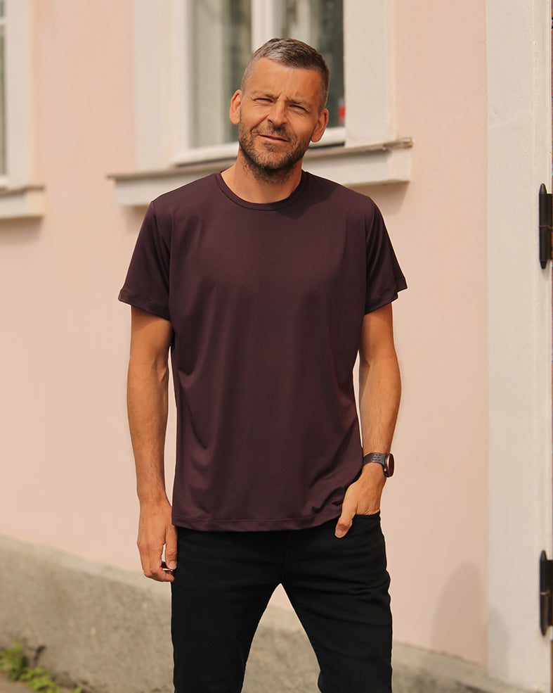 HELPPO - COOLMAX T-SHIRT, DARK BLUE