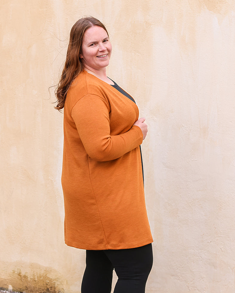 LEMPI - MERINO CARDIGAN, BLACK