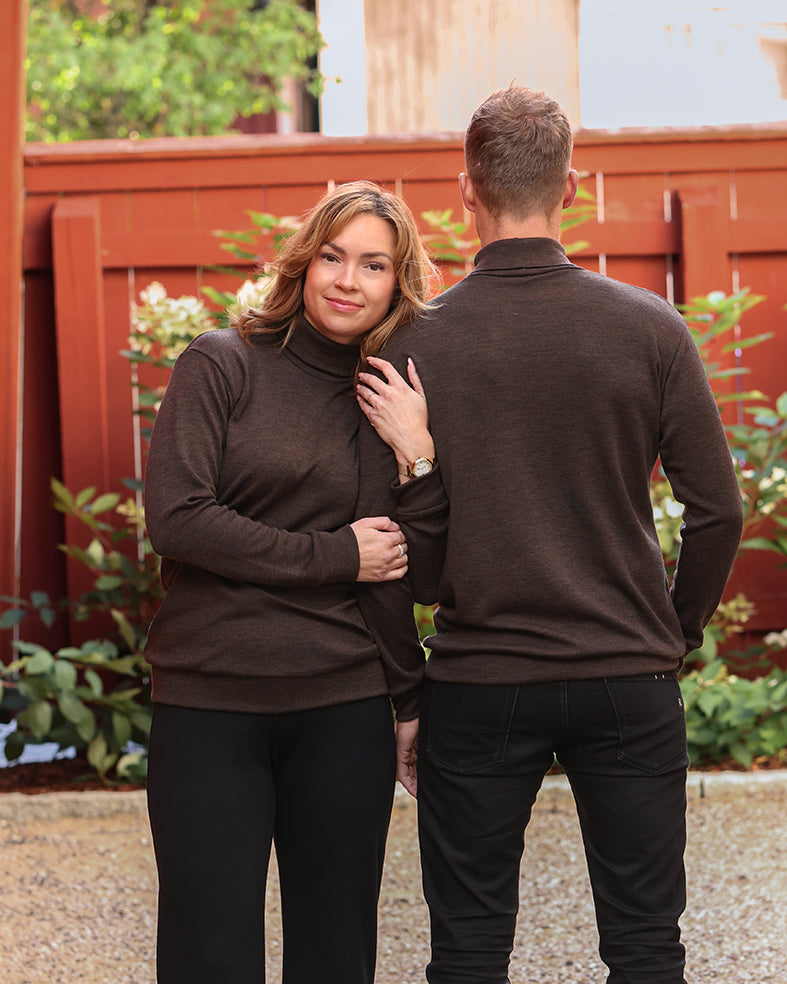 VARMA - MERINO POLO UNISEX,  BLACK